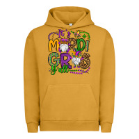 Pigment Peanut Butter it's mardi gras y'all gnomes Urban Hoodie - OliviaCreatesArt