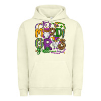 Pigment Pistachio it's mardi gras y'all gnomes Urban Hoodie - OliviaCreatesArt