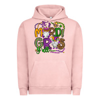 Pigment Salmon it's mardi gras y'all gnomes Urban Hoodie - OliviaCreatesArt