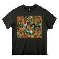 Asphalt fall cowhide highland cow tumbler Heavy Core Tee - RanaPortraitStore
