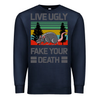 Navy Lıve Ugly Fake Your Death Premium Sweatshirt - Bettercallsaul
