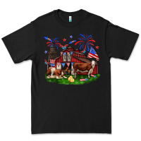 Black Barn farm animals 4th of July Premium Tee - Neo Western