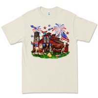 Bone Barn farm animals 4th of July Premium Tee - Neo Western