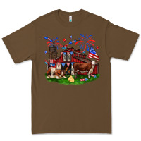 Cacao Barn farm animals 4th of July Premium Tee - Neo Western