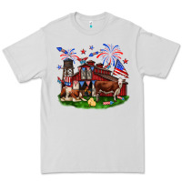 Dove Grey Barn farm animals 4th of July Premium Tee - Neo Western