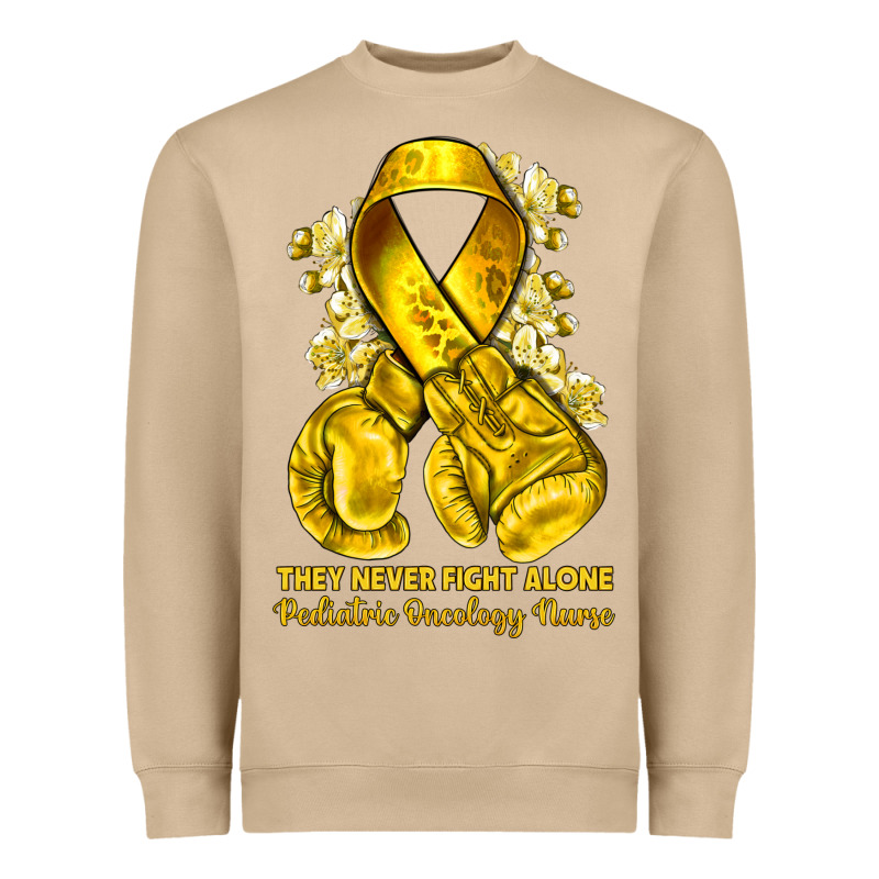 They Never Fight Alone Yellow Ribbon With Boxing G Heavyweight Sweatshirt by NancyCooperArtShop | Teevron