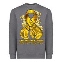 Storm they never fight alone yellow ribbon with boxing g Heavyweight Sweatshirt - NancyCooperArtShop