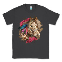 Smoke Floral Appaloosa Horse With Feathers Classic Tee - LillyAllenDesigns