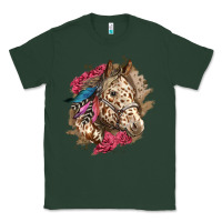 Sports Green Floral Appaloosa Horse With Feathers Classic Tee - LillyAllenDesigns