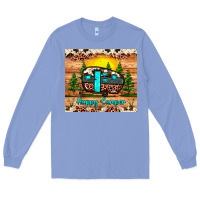 Colony Blue happy camper Long Sleeve Tee - JahusDesignShop