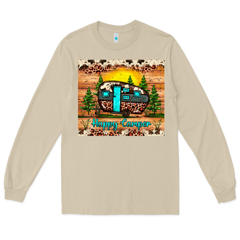Happy Camper Long Sleeve Tee by JahusDesignShop | Teevron
