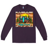 Plum happy camper Long Sleeve Tee - JahusDesignShop