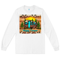 White happy camper Long Sleeve Tee - JahusDesignShop