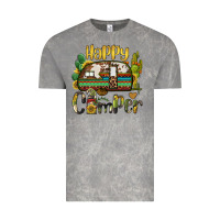 Cloud Rock happy camper caravan and gnome Vintage Tee - BarkalooDesign