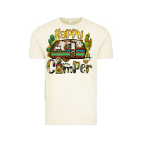 Vintage Arctic happy camper caravan and gnome Vintage Tee - BarkalooDesign