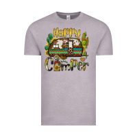 Vintage Zinc happy camper caravan and gnome Vintage Tee - BarkalooDesign