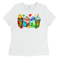 White autism coffee cups Ladies Tee - Zillion Design Studio