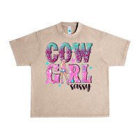 French Oak cowgirl sassy with pink cowgirl Urban Heavy Tee - NancyCooperArtShop