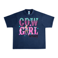 Navy cowgirl sassy with pink cowgirl Urban Heavy Tee - NancyCooperArtShop
