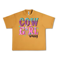 Peanut Butter cowgirl sassy with pink cowgirl Urban Heavy Tee - NancyCooperArtShop