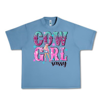 Pebble Blue cowgirl sassy with pink cowgirl Urban Heavy Tee - NancyCooperArtShop