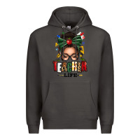 Smoke teacher life afro messy bun Premium Hoodie - texasbilliewilder