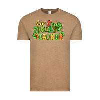 Vintage Coffee one lucky teacher Vintage Tee - AdoDesignShop
