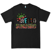 Black hello sunshine Premium Tee - SublimationCraftShop