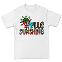 White hello sunshine Premium Tee - SublimationCraftShop