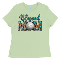 Matcha western blessed mom with volleyball Ladies Tee - texasbilliewilder