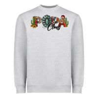 Heather Grey western christmas papa claus sunflowers and cactus Heavyweight Sweatshirt - Jasminsmagicworld