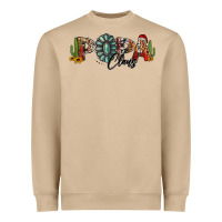 Mushroom western christmas papa claus sunflowers and cactus Heavyweight Sweatshirt - Jasminsmagicworld
