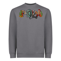 Storm western christmas papa claus sunflowers and cactus Heavyweight Sweatshirt - Jasminsmagicworld