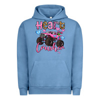 Pigment Pebble Blue heart crusher olivia Urban Hoodie - OliviaCreatesArt