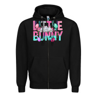 Black Little Bunny Easter Zipper Hoodie - BundleAndBundleShop
