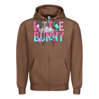 Chestnut Little Bunny Easter Zipper Hoodie - BundleAndBundleShop