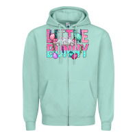 Seafoam Little Bunny Easter Zipper Hoodie - BundleAndBundleShop