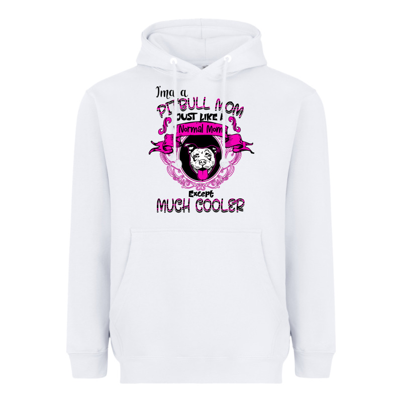 I'm A Pitbull Mom Just Like A Normal Mom Heavyweight Hoodie by Bettercallsaul | Teevron