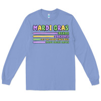 Colony Blue mardi gras beads Long Sleeve Tee - MaliasSmallBusiness
