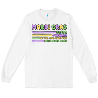 White mardi gras beads Long Sleeve Tee - MaliasSmallBusiness