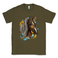 Army Green western tennessee horse Classic Tee - LillyAllenDesigns