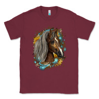 Burgundy western tennessee horse Classic Tee - LillyAllenDesigns