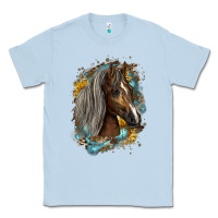 Dusty Blue western tennessee horse Classic Tee - LillyAllenDesigns