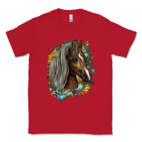 Red western tennessee horse Classic Tee - LillyAllenDesigns