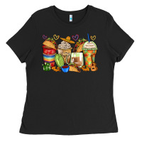 Black tacos coffee cups Ladies Tee - Zillion Design Studio