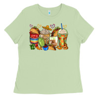 Matcha tacos coffee cups Ladies Tee - Zillion Design Studio