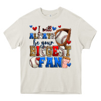 Cream i will always be your biggest fan baseball Heavy Core Tee - Zillion Design Studio