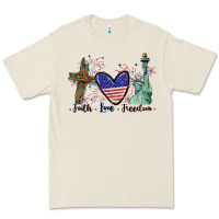 Bone Faith love Freedom 4th of july Premium Tee - CowGirlArtShop