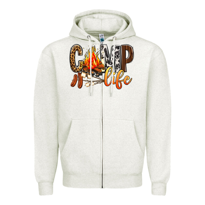 Camp Life Zipper Hoodie by BundleAndBundleShop | Teevron