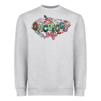 Heather Grey Oncology Nurse western Heavyweight Sweatshirt - NancyCooperArtShop